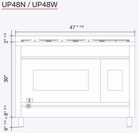 Ilve UP48FNMPEGC Nostalgie Ii 48 Inch Dual Fuel Natural Gas Freestanding Range In Emerald Green With Chrome Trim
