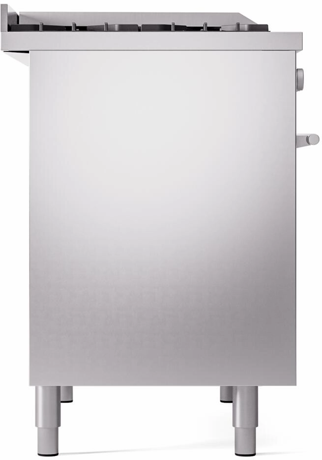 Ilve UPD40FWMPSSLP Professional Plus Ii 40 Inch Dual Fuel Liquid Propane Freestanding Range In Stainless Steel With Trim
