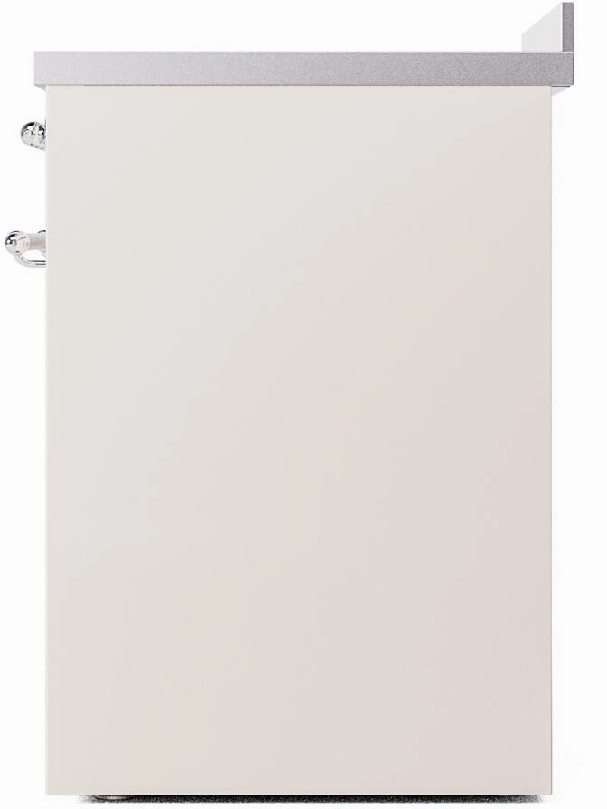 Ilve UPI304NMPAWC Nostalgie Ii 30 Inch Electric Freestanding Range In Antique White With Chrome Trim