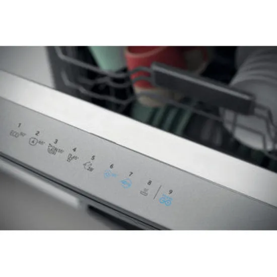 Indesit Dishwasher Freestanding A   , 9Programmes, 14Sets, Auto Open Door, Stainless Steel