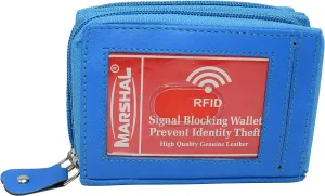 Marshal Small Genuine Leather Wallet For Women, Rfid Blocking Credit Card Holder Wallet (Light Green) Save Big Online Big Sale Today