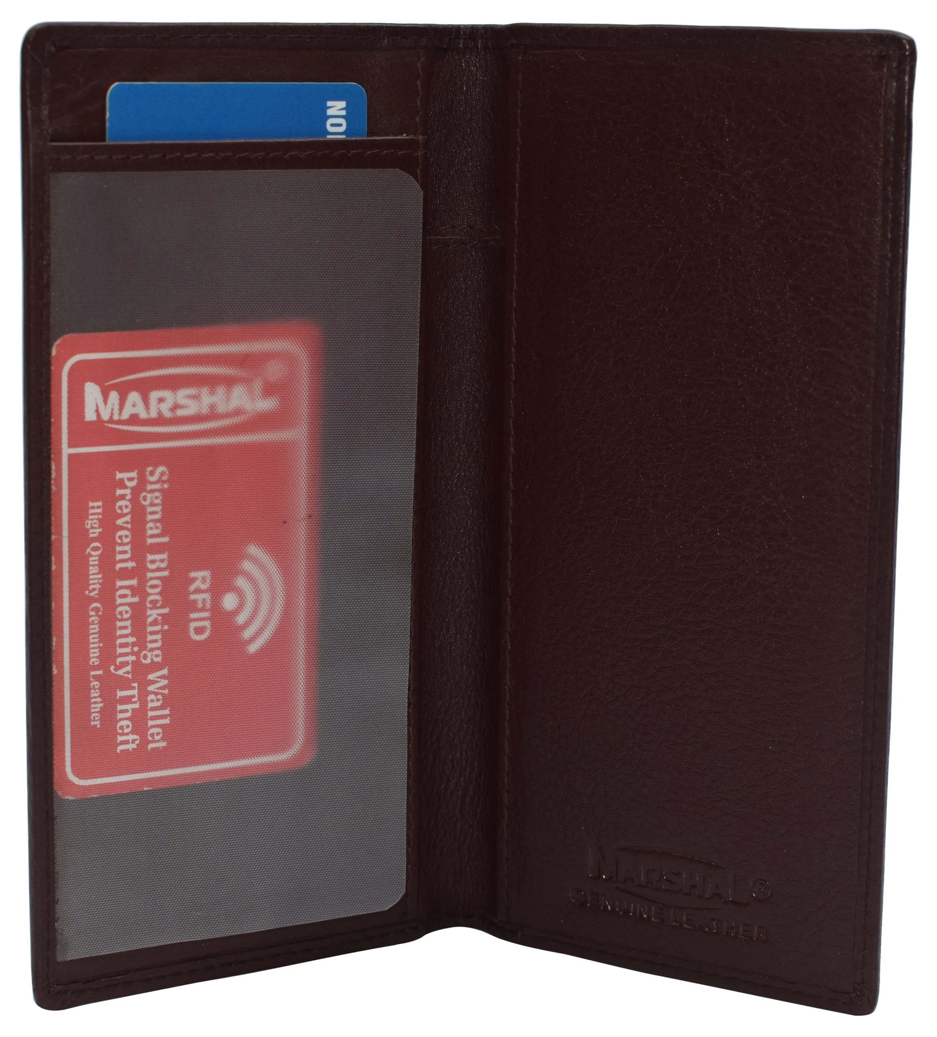Leather Checkbook Cover For Men Women Rfid Blocking By Marshal Special Online Offer