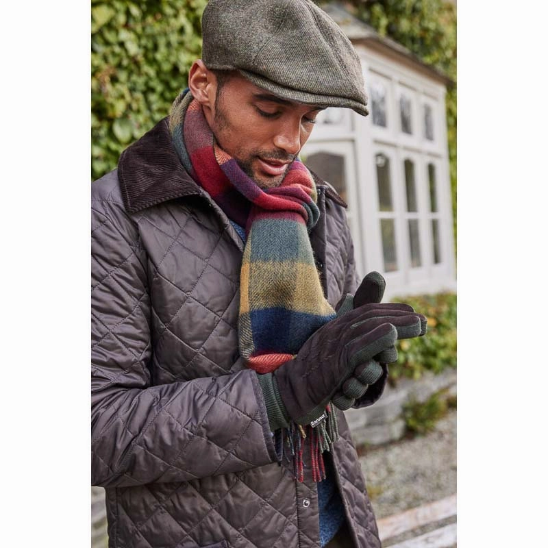 Barbour Magnus Mens Gloves - Brown/Olive Shop Now Save Shop the Savings Now