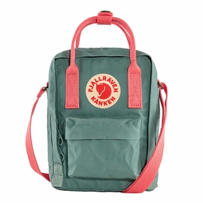 Fjallraven Kanken Sling Cross Body Bag Frost Green / Peach Pink Best Deal Alert