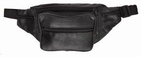 Shop Todays Picks Leather Fanny Pack Waist Bag 6 Pockets Adjustable Belt Strap Travel Purse Pouch