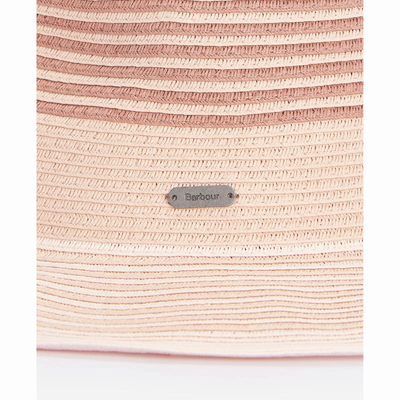 Deal of the Day Barbour Adria Ombre Fedora Ladies Summer Hat - Primose Pink