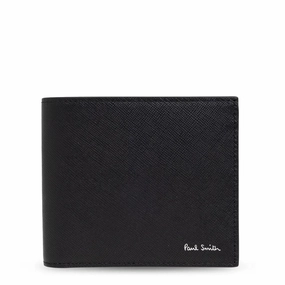 MustHave Deal Save More Online Paul Smith Mini Stripe Leather Billfold Wallet Black
