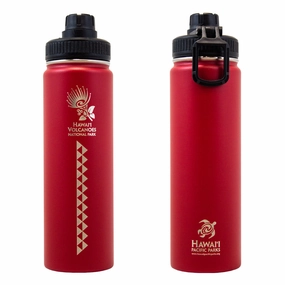 Shop Grab Savings Limited Time Steal Insulated Water Bottle: HawaiI Volcanoes National Park Lehua