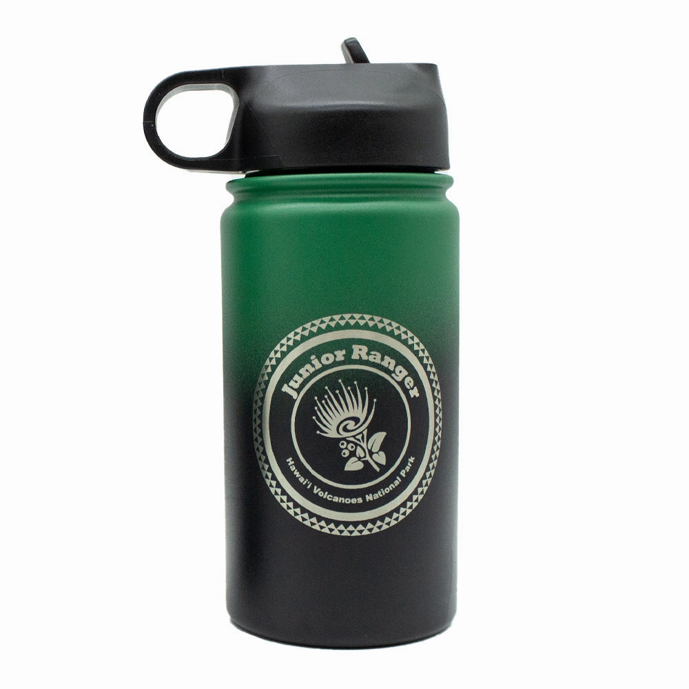 Best Seller Discount Flash Deal Today Insulated Water Bottle: Junior Ranger Hawai'I Volcanoes National Park 12 Oz.