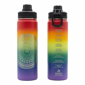 Unmissable Deal Today Insulated Water Bottle: Mandala Rainbow