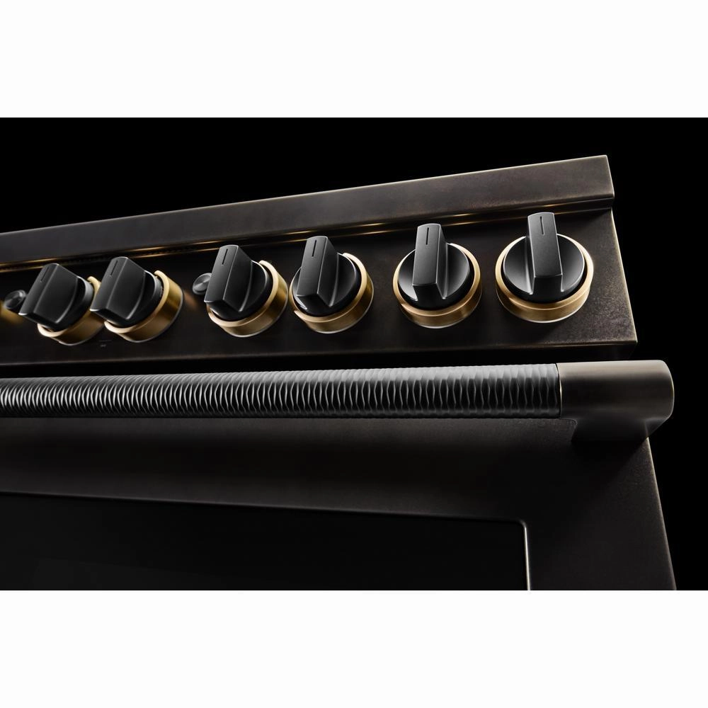 Jennair TANKMAN50 Smoke & Brass By Jennair 48" Dual-Fuel Professional-Style Range