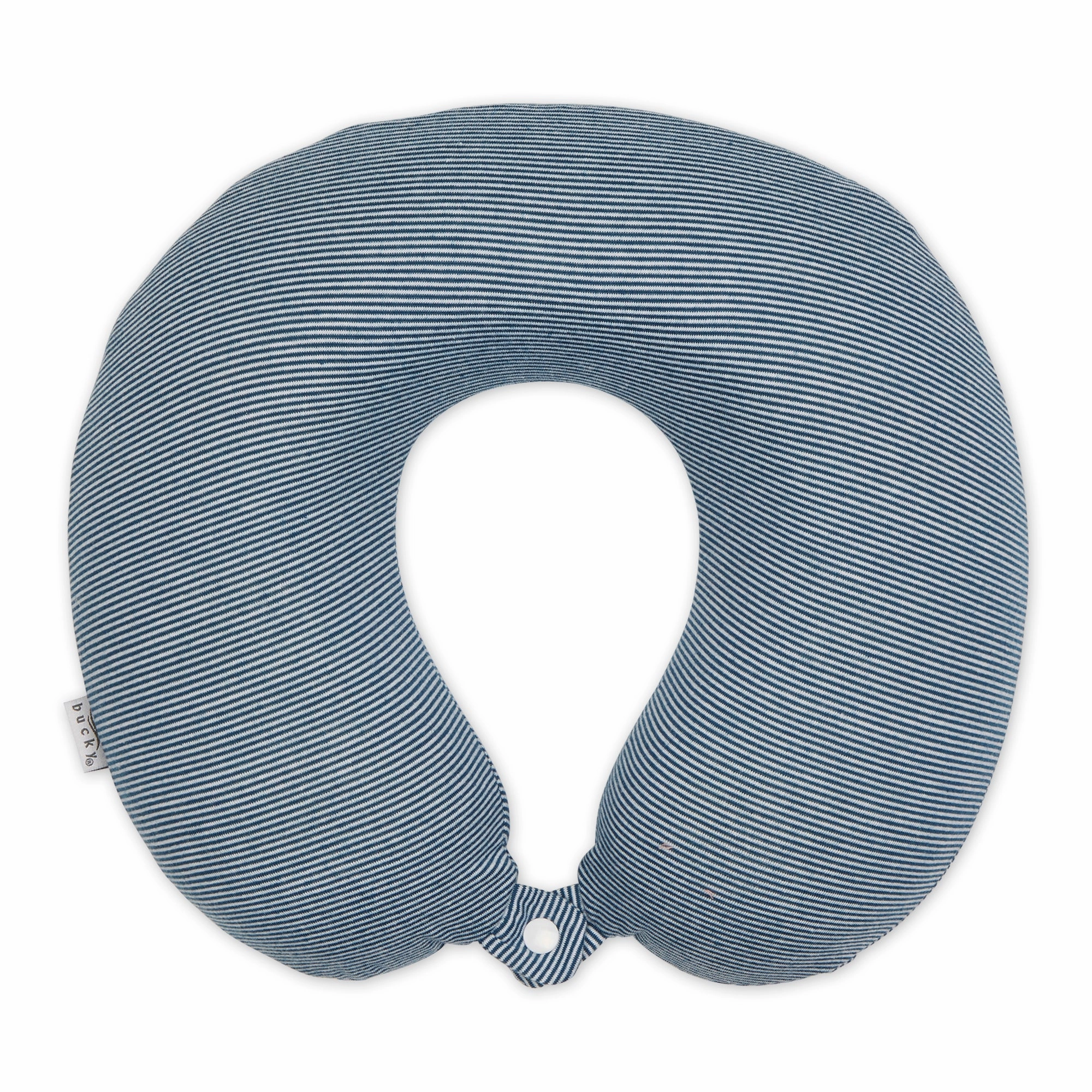 Special Offer Inside Clearance Alert Now Jersey Stripe - Memory Foam Neck Pillow - Navy Stripe