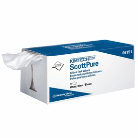 Kimberly-Clark Home Wipers - Kimtech Prep™ Scottpure™ Critical Task Wipes, Carton (Case of 8 Boxes), 06151