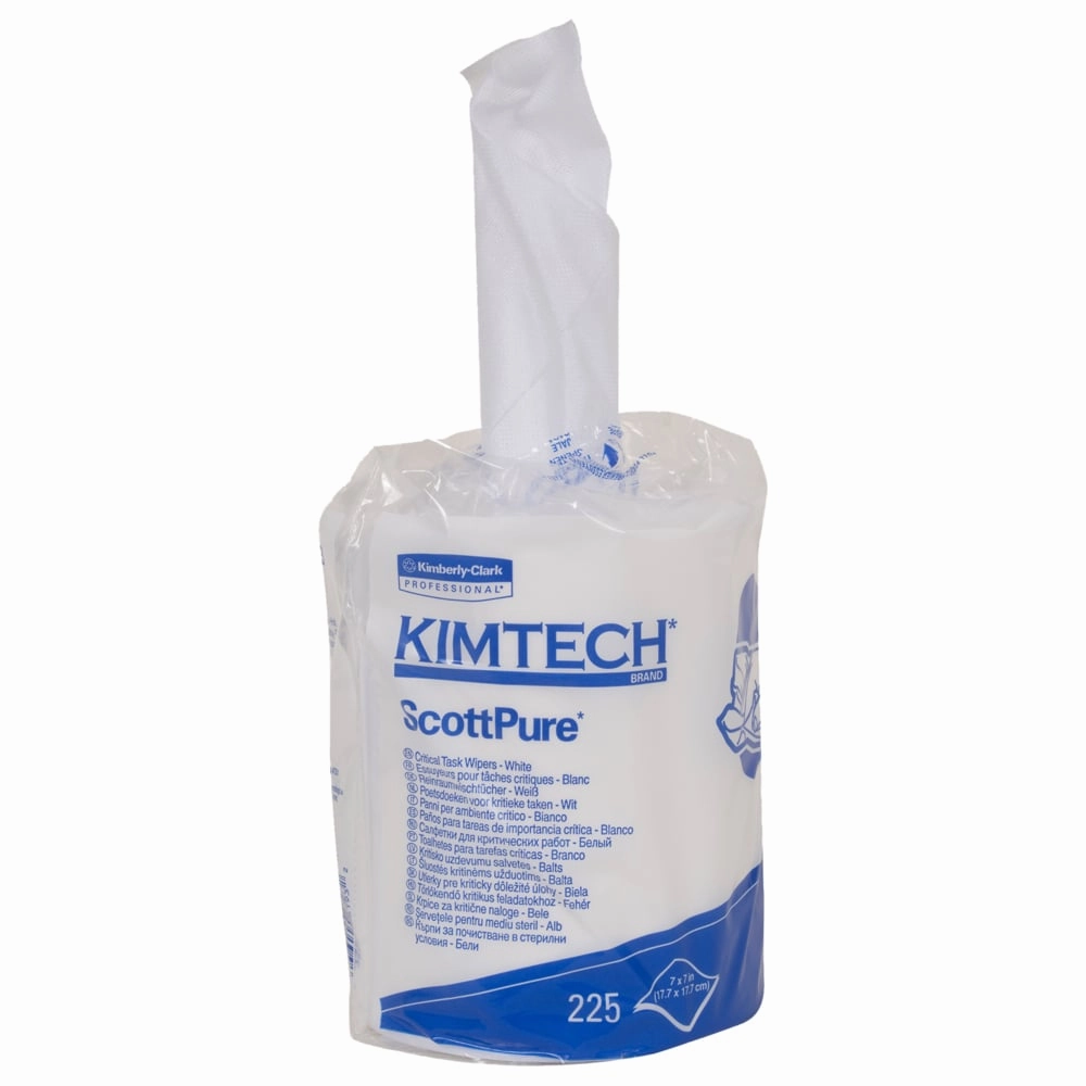 Kimberly-Clark Home Wipers - Kimtech Prep™ Scottpure™ Critical Task Wipes, Center-Pull Roll (Case of 6 Rolls), 06193