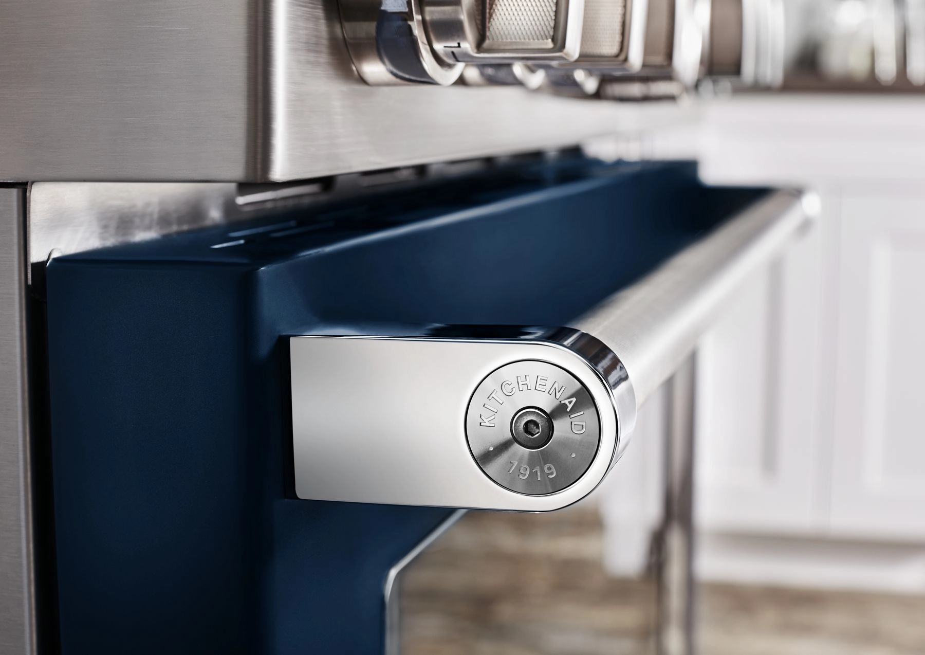 Kitchenaid KFGC558JIB Kitchenaid 48'' Smart Commercial-Style Gas Range With Griddle - Ink Blue