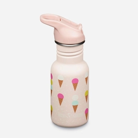 Clearance Steal Today Dont Miss Todays Deal Klean Kanteen Kids 12Oz 355Ml Stainless Steel Water Bottle With Flip Seal Sport Cap & Straw