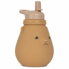 Dont Miss This Deal Konges Sljd Silicone Drinking Bottle Teddy Almond