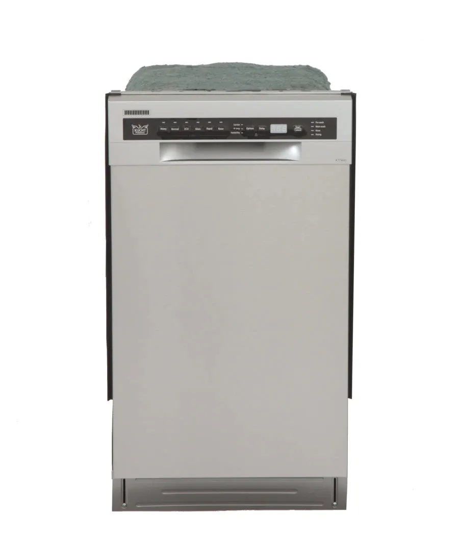 Kucht 18 in. Stainless Steel Front Control Smart Built-In Tall Tub Dishwasher 120-volt with Stainless Steel Tub K7740D