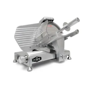 KWS - MS-10DS, Commercial 10?? Electric Meat Slicer Anodized Aluminum Stainless Steel Blade
