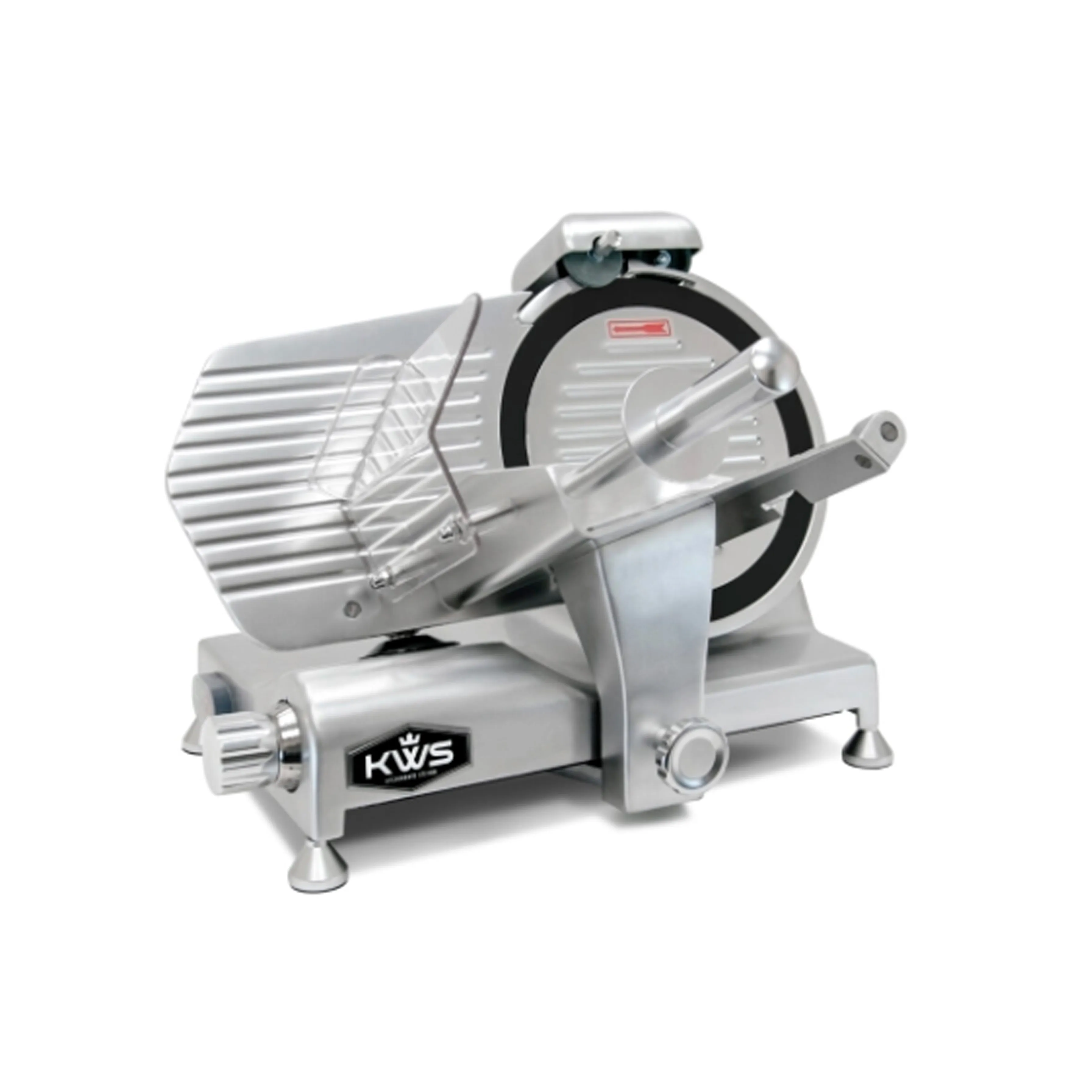 KWS - MS-10DT, Commercial 10" Electric Meat Slicer Aluminum Alloy Base and Teflon Blade