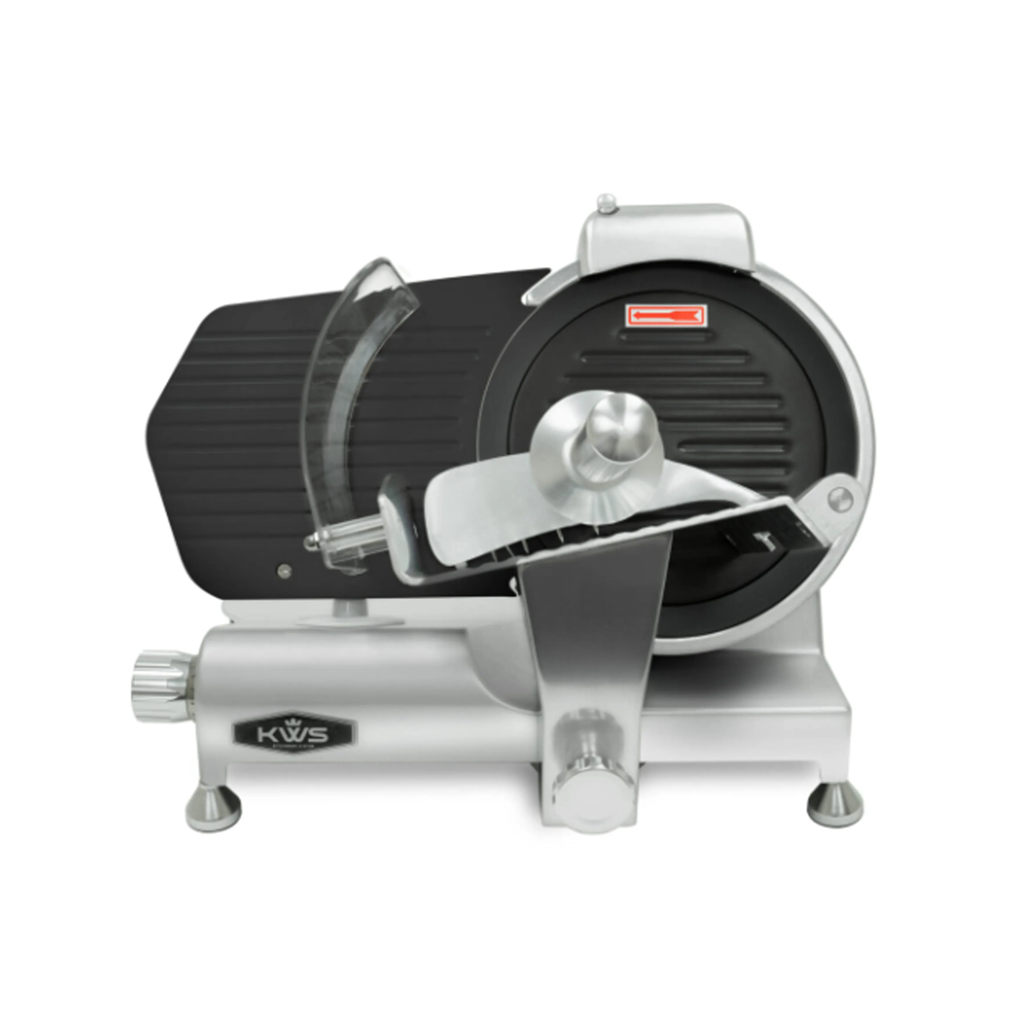 KWS - MS-10ET, Commercial 10?? Electric Meat Slicer Metal Collection Non-sticky Teflon Blade