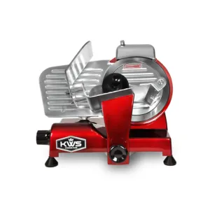 KWS - MS-6RS, Commercial 7.67?? Meat Slicer (Red Base) with Stainless Steel Blade