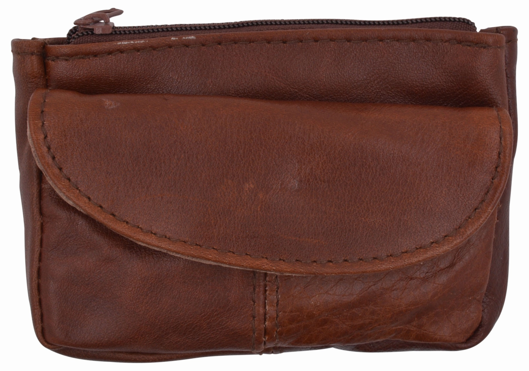 Deal of the Day Ladies Leather Small Change Coin Purse W/Front Snap Pocket For Women