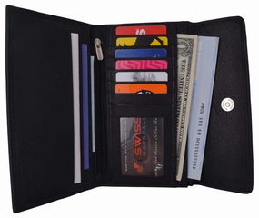 Best Deal Alert Ladies Rfid Blocking Genuine Leather Long Clutch Credit Card Id Wallet