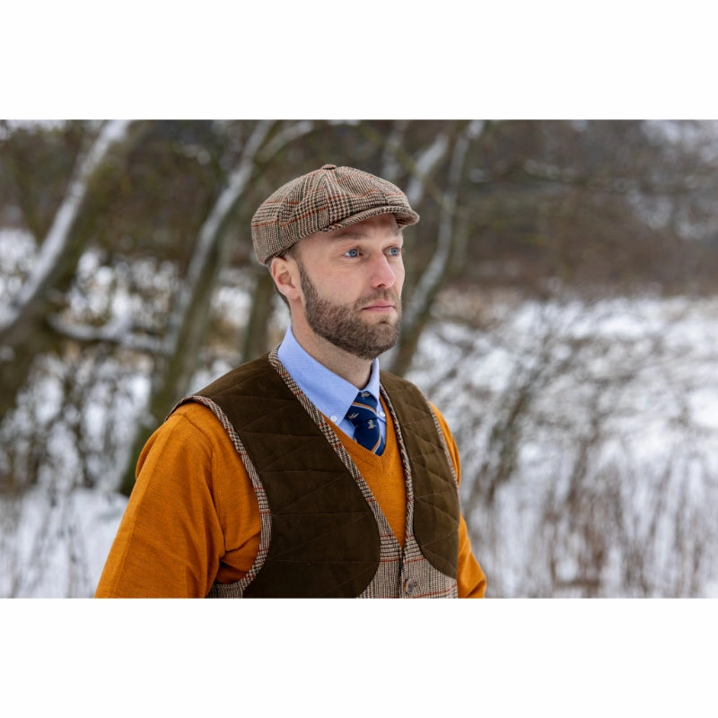 Laksen Bakerboy Mens Tweed Cap - Cavendish Tweed Daily Hot Deal Big Hot Sale