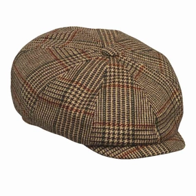 Clearance Sale Now Daily Deal Frenzy Laksen Bakerboy Mens Tweed Cap - Cavendish Tweed