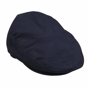 Laksen Belgravia Moleskin Mens Flat Cap - Navy Trending Hot Deal Mega Online Discount