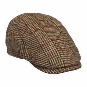 Laksen Mens Tweed Flat Cap - Cavendish Tweed Clearance Sale