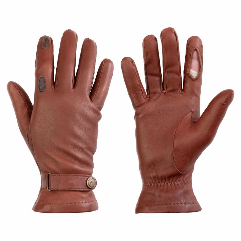 Laksen Sutton Lambskin Cashmere Lined Shooting Gloves - Cognac Clearance Alert Now