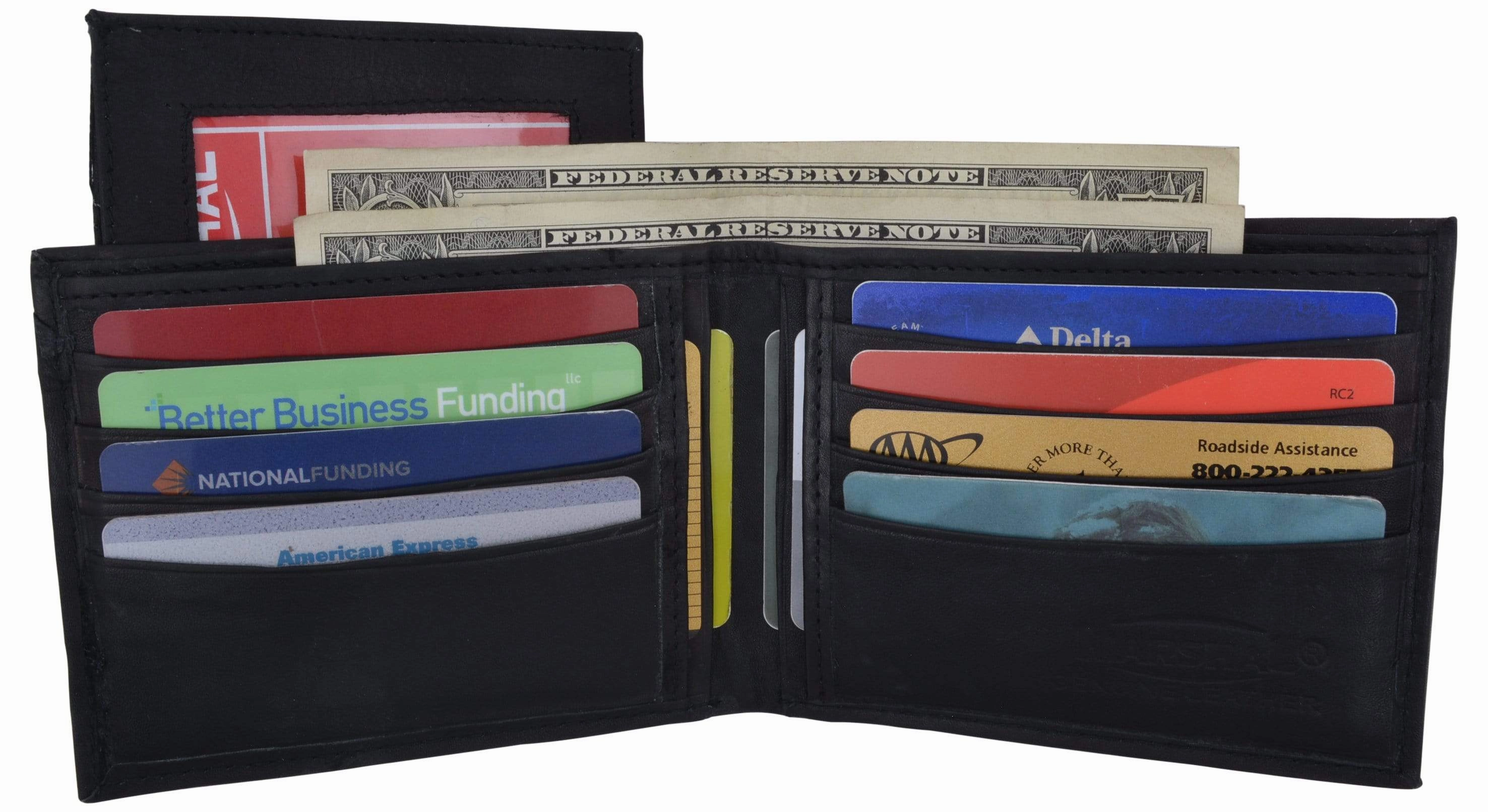 Surprise Offer Now Leather Mens Bifold Removable Card Id Holder Wallet 534 Cf