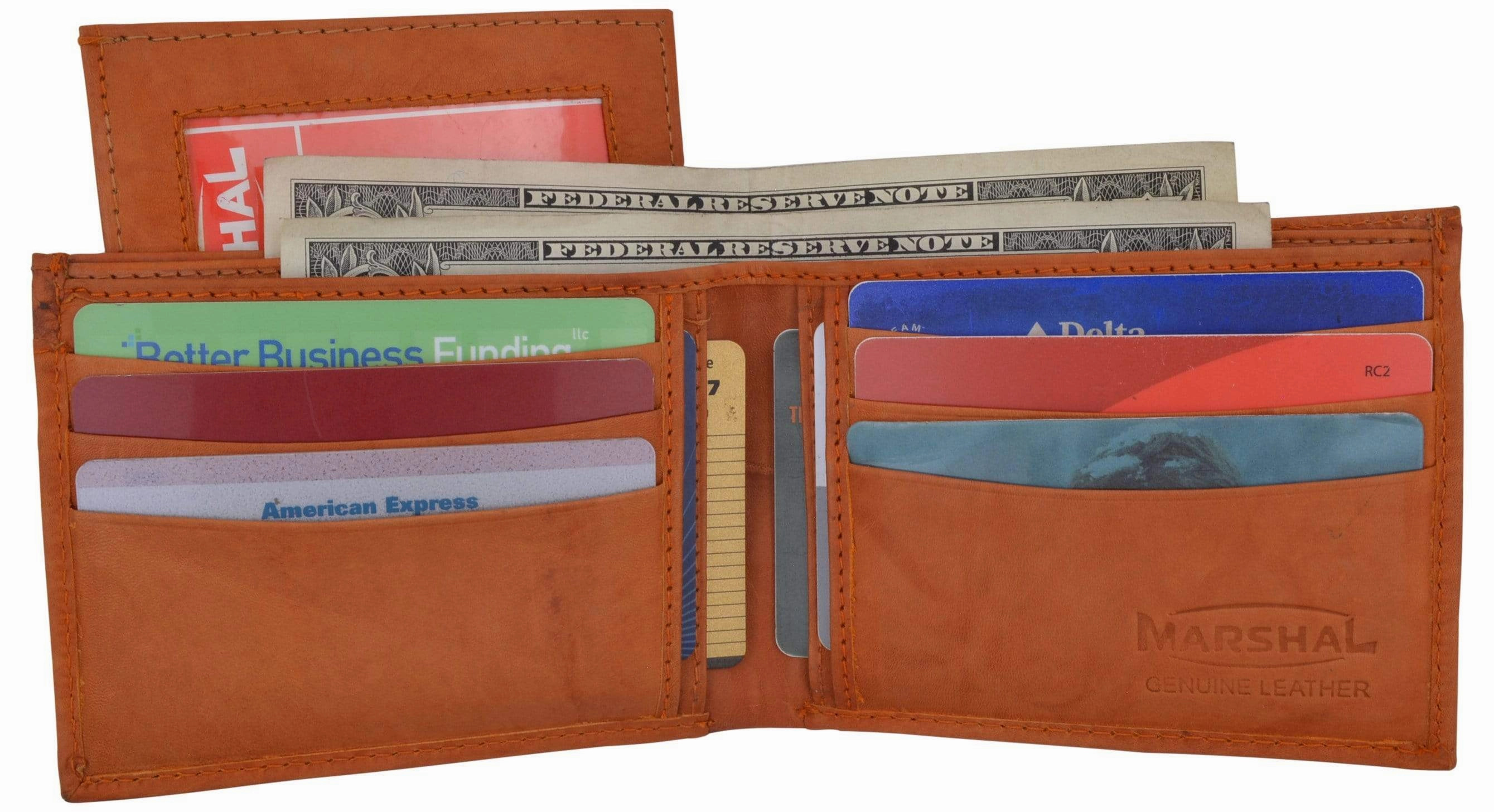 Leather Mens Bifold Removable Card Id Holder Wallet 534 Cf Today Only Hot Sale