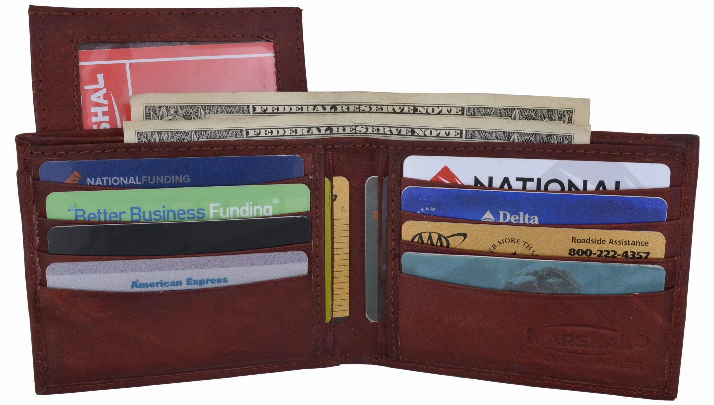 Online Exclusive Steal Leather Mens Bifold Removable Card Id Holder Wallet 534 Cf