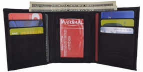 Instant Savings Deal Leather Mens Trifold Wallet Zipper Money Compartment 55 Cf