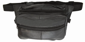 Special Savings Today EndofWeek Deals Leather Pistol Gun Ccw Concealed Holster Belt Bag Waist Fanny Pack New Black