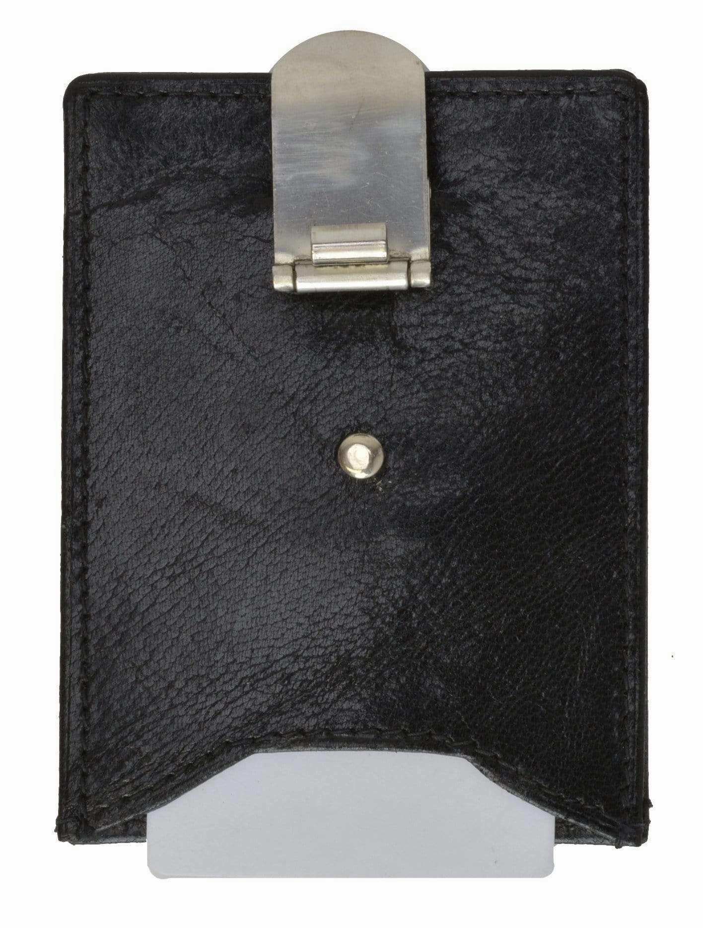 MustHave Clearance Leather Slim Money Clip Wallet With Credit Card /Id Slot 162 (C)