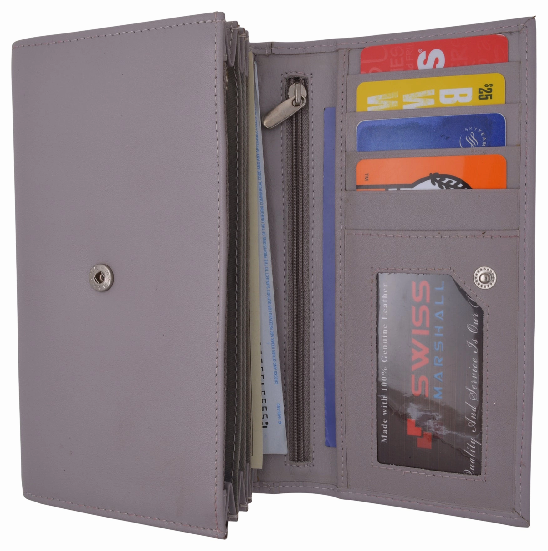 Leather Womens Wallet Ladies Clutch With Removable Checkbook Cover Rfid Blocking Steal the Deal Now