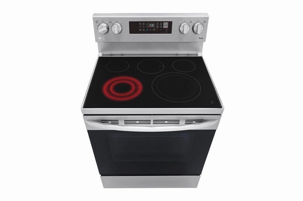 Lg LREL6323S 6.3 Cu Ft. Smart Wi-Fi Enabled Fan Convection Electric Range With Air Fry & Easyclean