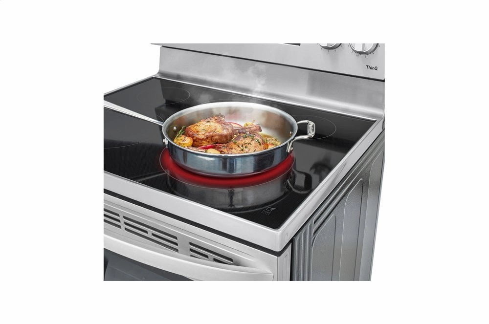 Lg LREL6323S 6.3 Cu Ft. Smart Wi-Fi Enabled Fan Convection Electric Range With Air Fry & Easyclean