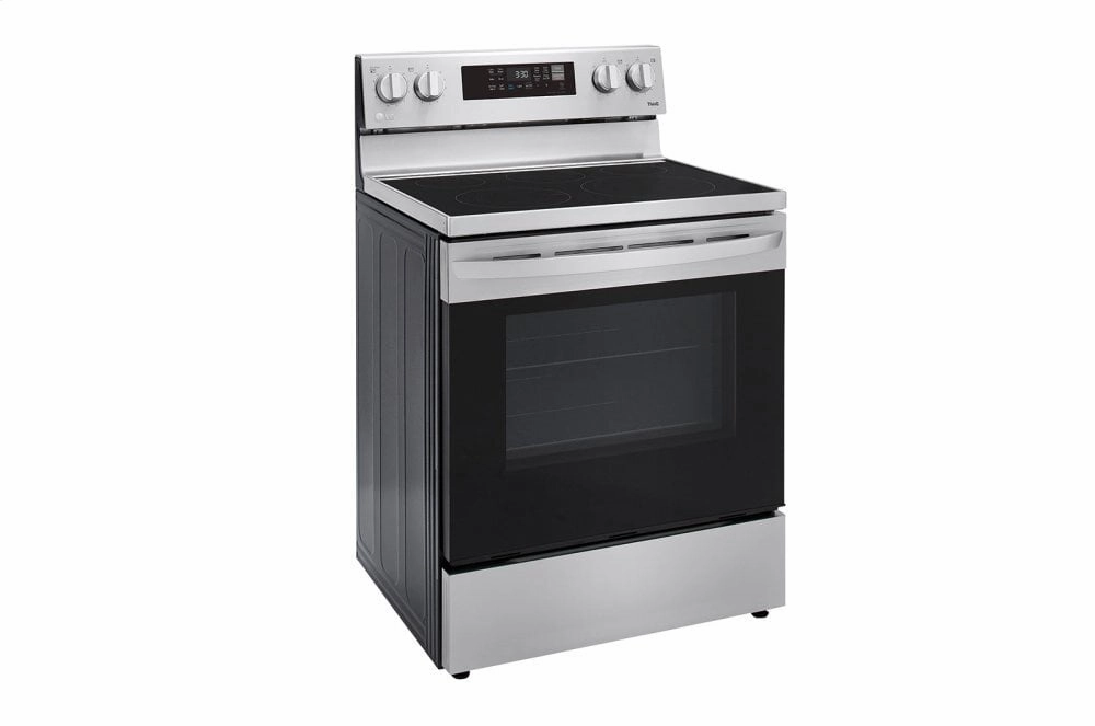 Lg LREL6323S 6.3 Cu Ft. Smart Wi-Fi Enabled Fan Convection Electric Range With Air Fry & Easyclean