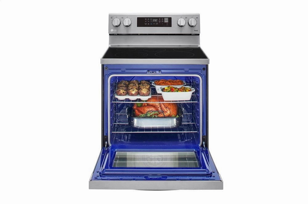 Lg LREL6323S 6.3 Cu Ft. Smart Wi-Fi Enabled Fan Convection Electric Range With Air Fry & Easyclean