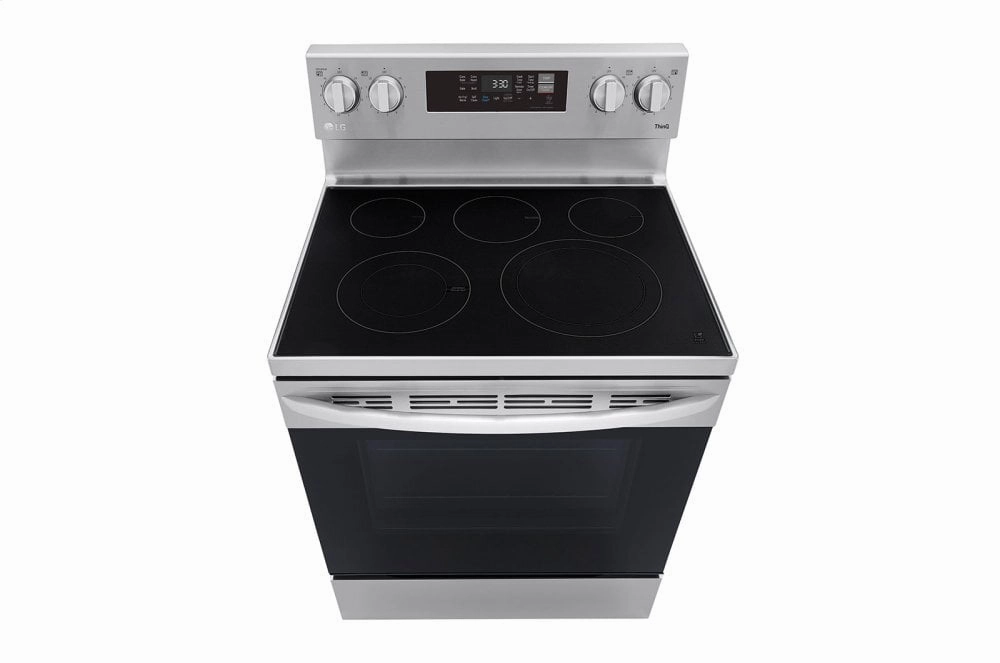 Lg LREL6323S 6.3 Cu Ft. Smart Wi-Fi Enabled Fan Convection Electric Range With Air Fry & Easyclean