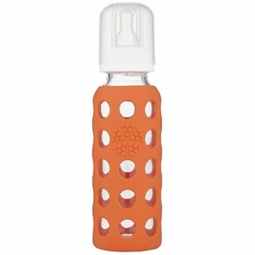 Big Price Drop Lifefactory Glass Baby Bottle 265Ml - Papaya Orange