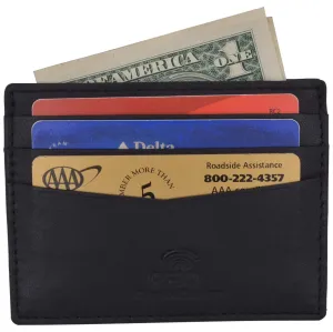 Special Deal Frenzy Men'S Rfid Blocking Slim Thin Soft Genuine Leather Credit Card Case Holder Wallet By Swiss Marshall