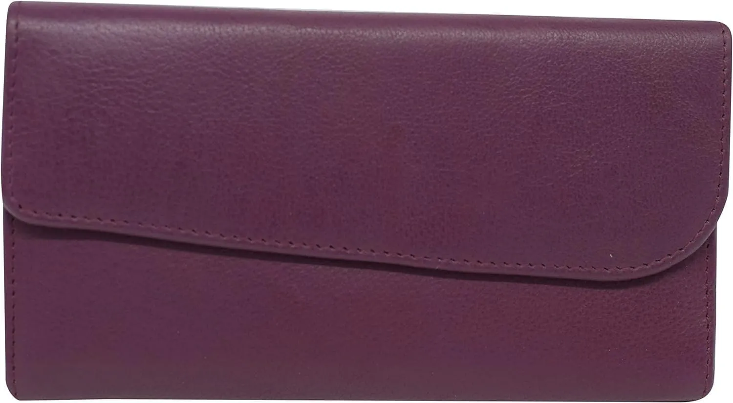 MustHave Items Trending Now Offer Genuine Leather Money Organizer Rfid WomenS Wallet Clutch Purse (Blue)