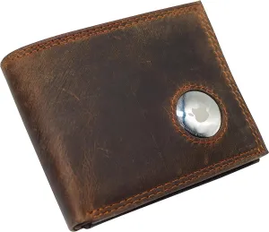 Cazoro Airtag Wallet - Bifold Genuine Leather Rfid Blocking Men'S Wallet With Airtag Holder 2 Id Windows 10 Cards Holders - Airtag Not Included (Brown) Gift Ideas Galore Hot Deals Today