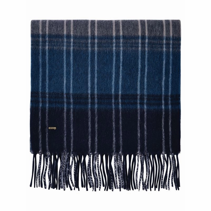 Dubarry Gleneagle Wool Scarf - Peacock Blue Save Big Online